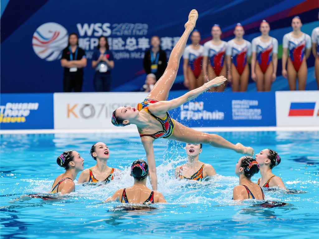 花游世界杯总决赛中国队集体自由自选摘金